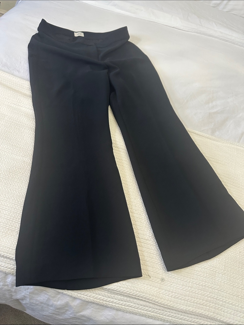 Wilfred Black Wide-Leg Dress Pants cropped flare